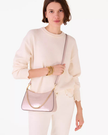 KATE SPADE  Madison Satin Sequin Convertible Crossbody - Rose Smoke image 1