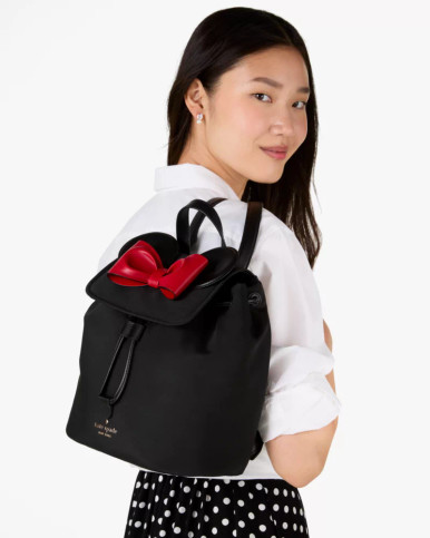 Kate Spade Disney X New York Minnie 3D Flap Backpack - Black Multi image 0