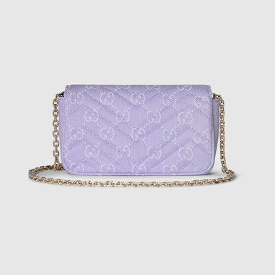 GUCCI GG Marmont Mini Shoulder Bag - Lilac image 3