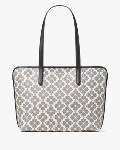 KATE SPADE Signature Spade Flower Large Tote - Black Multi image 2