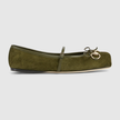 GUCCI Horsebit Women's Ballerinas - Dark green image 0