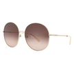 SALVATORE FERRAGAMO Salvatore Brown Gradient Round Ladies Sunglasses image 0