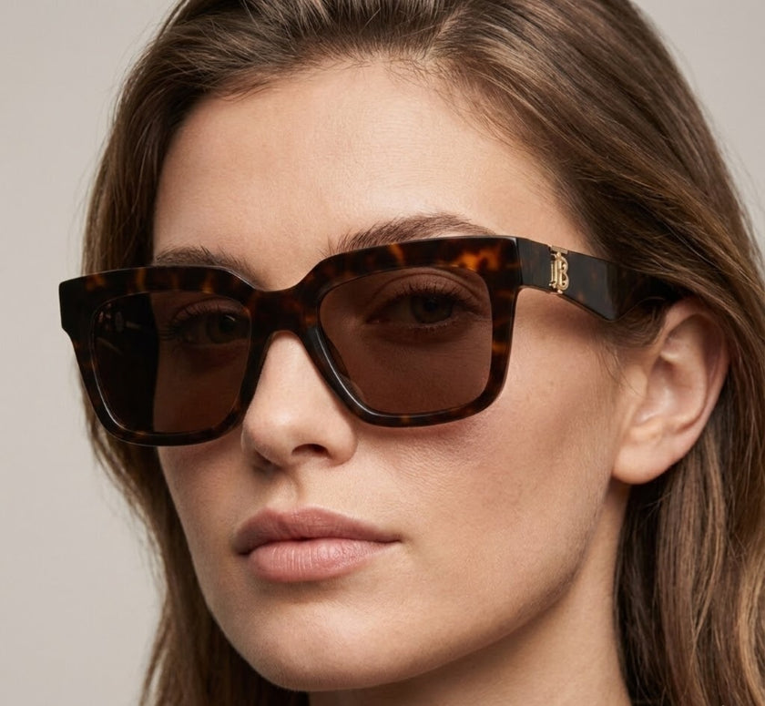 Burberry  Brown Square Ladies Sunglasses image 0