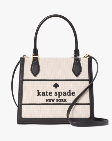 [ARRIVING] KATE SPADE  Ellie Canvas Small Tote - Black Multi image 4