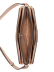 Guess Kyrie Logo Top-Zip Crossbody - Beige image 2