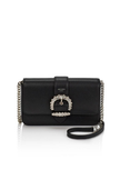 JIMMY CHOO Cheri Wallet W/chain Osgl B Black image 0