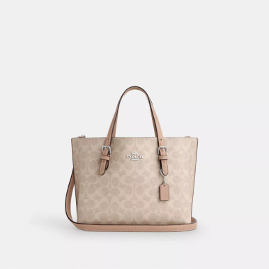 COACH Mollie Tote Bag 25 In Signature Canvas image 6