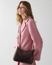 KATE SPADE Margot Metallic Croc Embossed Convertible Shoulder Bag image 1