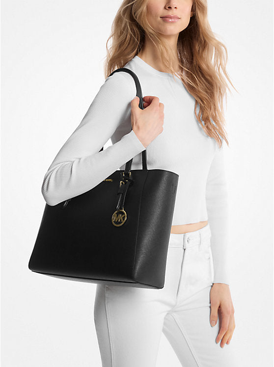 MICHAEL KORS Charlotte Large Saffiano Leather 3-in-1 Tote Bag image 1