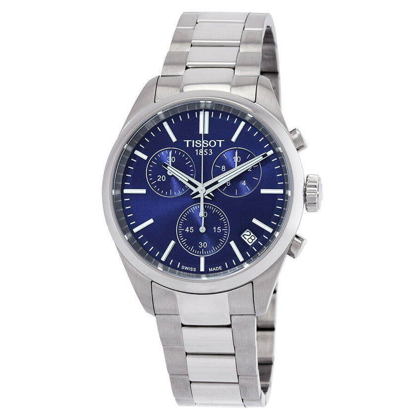 TISSOT PR 100 Chronograph Quartz Blue Dial Men's Watch T1504171104100 image 0
