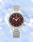 [Brand New] Omega Speedmaster '57 Co-Axial Master Chronometer Chronograph Burgundy Dial 332.10.41.51.11.001 40.5 mm