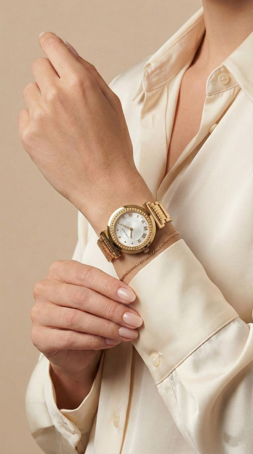 [AT DELHI] VERSACE Vanity Quartz Silver Dial Ladies Watch image 0