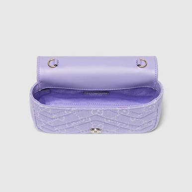 GUCCI GG Marmont Mini Shoulder Bag - Lilac image 2