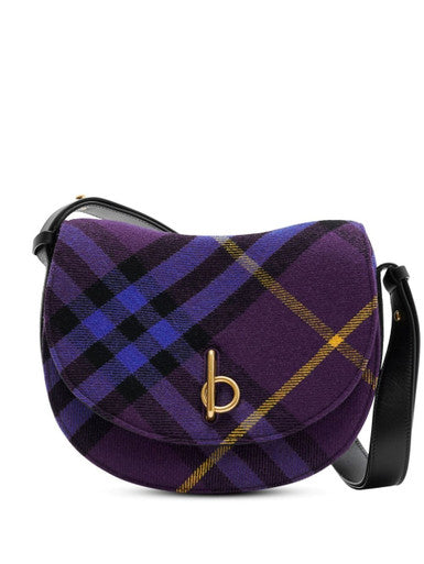 BURBERRY Medium Rocking Horse Woven Crossbody Bag - Purple/Multicolour (@Delhi Studio) image 1