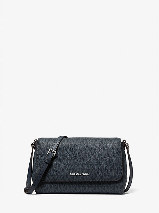 MICHAEL  KORS Medium Signature Logo Convertible Crossbody Bag - Admiral image 0