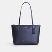[AT DELHI] COACH Fiona Zip Tote Bag In Signature Canvas image 0