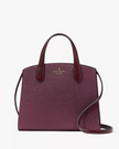 KATE SPADE  Glitter Tinsel Satchel - Deep Berry image