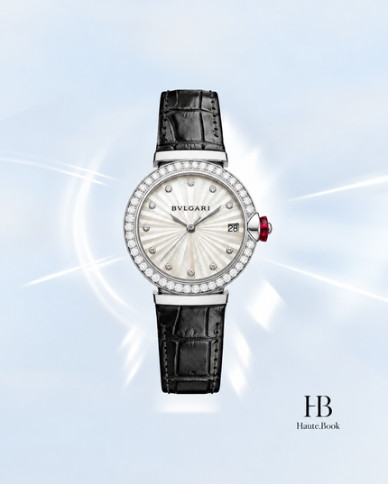 [Store Display] Bulgari Lucea Intarsio White Mother-of-Pearl 33 mm