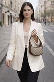 GUCCI Ophidia Small Shoulder Bag - Beige And Dark Brown image 0