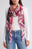 KATE SPADE holiday rooftops oblong scarf image 1