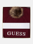 Guess Logo Hat And Scarf Gift Set - Red image 0