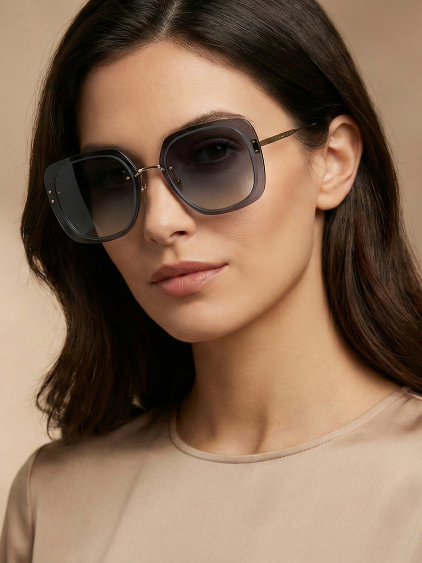 [AT DELHI] DIOR ULTRADIOR SU Blue Square Ladies Sunglasses CD40031U 10V 65 image 3