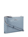 Guess Tidewood Logo Double Zip Mini Crossbody - Blue image 1