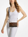 MICHAEL KORS Carson Large Leopard Print Calf Hair Crossbody Bag - Butterscotch image 1