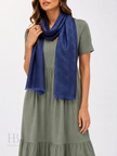 Gucci Logo Small Jacquard Wool & Silk-Blend Scarf