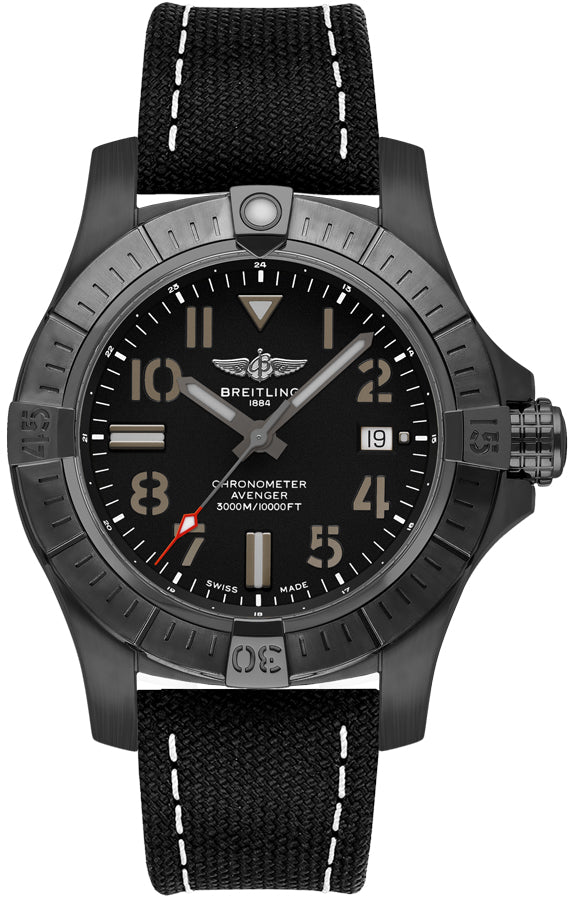 BREITLING Avenger 45 Seawolf Night Mission Men'S Watch V17319101B1X1 1