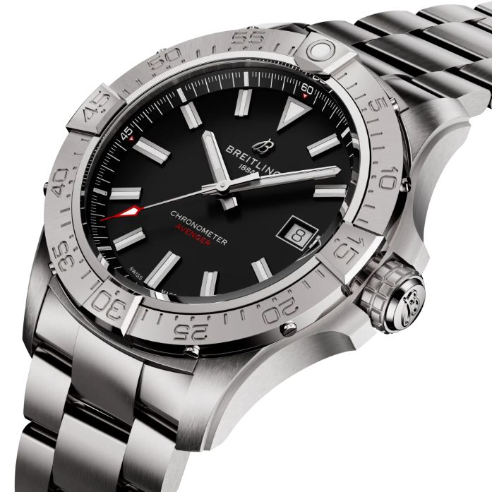 BREITLING Avenger Automatic 42 Black Index Dial Men'S Watch A17328101B1A1 2