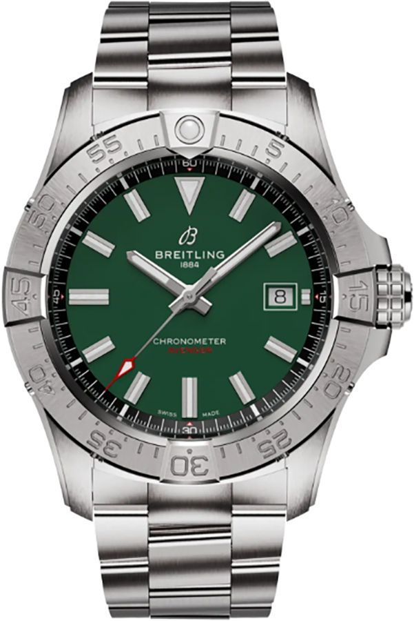 BREITLING Avenger Automatic 42 Green Dial Steel Men'S Watch A17328101L1A1 1