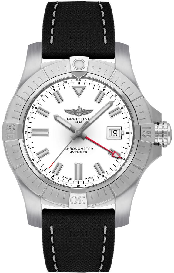 BREITLING Avenger Automatic Gmt 43 White Dial Men'S Watch A32397101A1X2 1