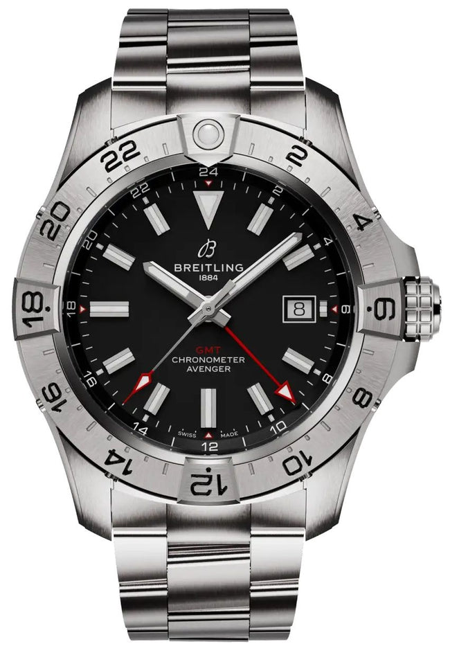 BREITLING Avenger Automatic Gmt 44 Black Dial Men'S Watch A32320101B1A1 1