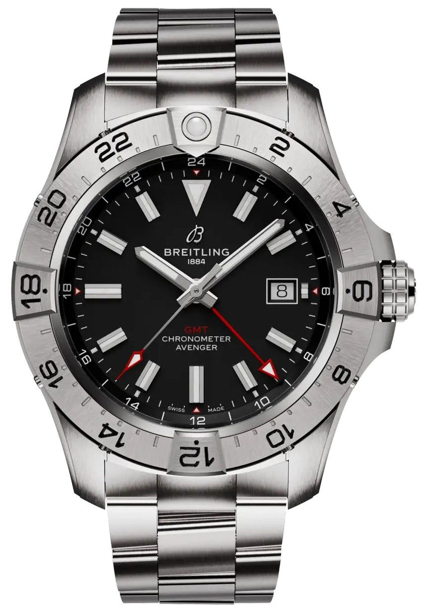 BREITLING Avenger Automatic Gmt 44 Black Dial Men'S Watch A32320101B1A1 1