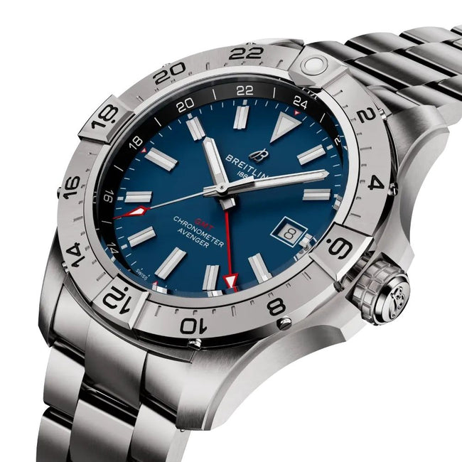 BREITLING Avenger Automatic Gmt 44 Blue Dial Men'S Watch A32320101C1A1 2