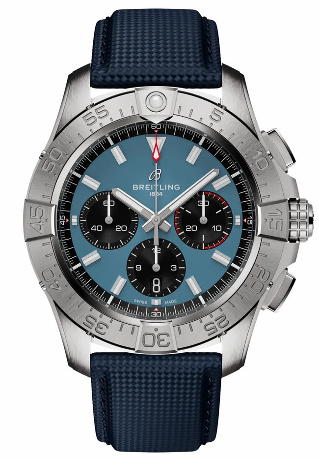 BREITLING Avenger B01 Chronograph 44 Blue Dial Men'S Watch Ab0147101C1X1 1