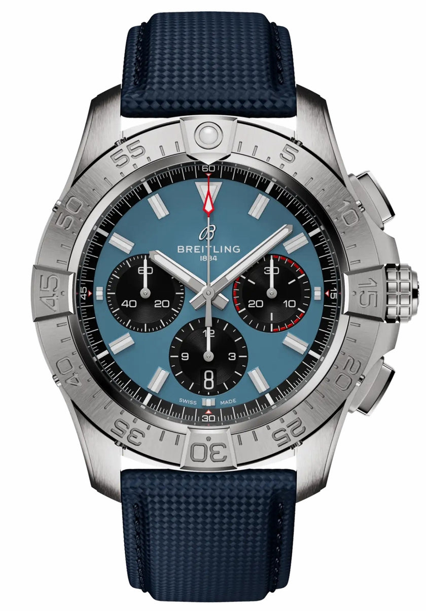 BREITLING Avenger B01 Chronograph 44 Blue Dial Men'S Watch Ab0147101C1X1 1