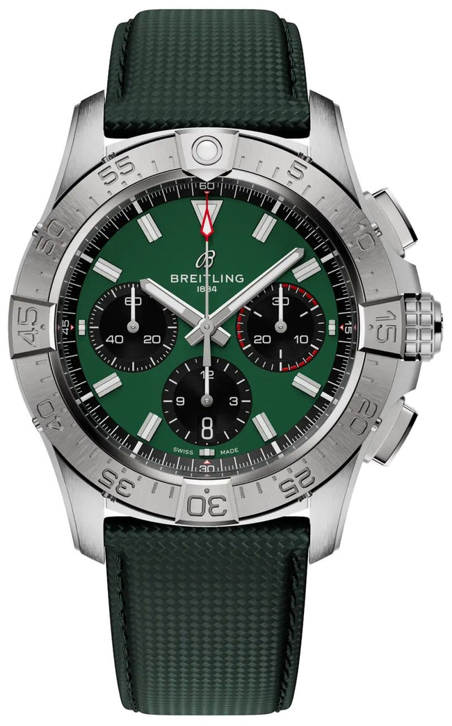 BREITLING Avenger B01 Chronograph 42 Green Dial Men'S Watch Ab0146101L1X1 1