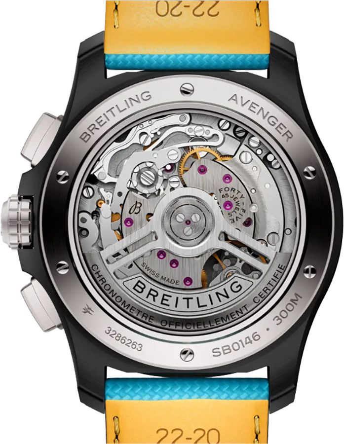 BREITLING Avenger B01 Chronograph 42 Night Mission Men'S Watch Sb0146101L1X1 3