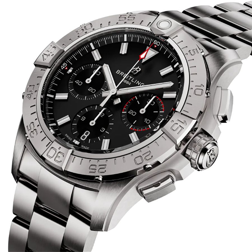 BREITLING Avenger B01 Chronograph 42 Steel Men'S Watch Ab0146101B1A1 4