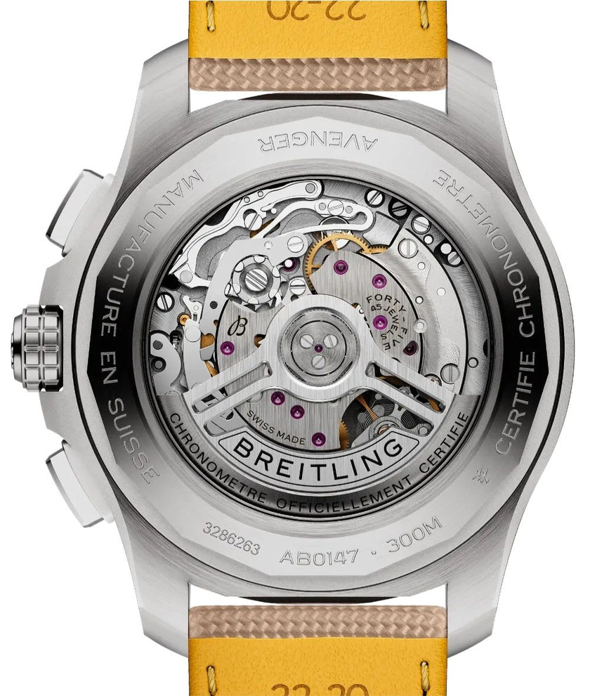 BREITLING Avenger B01 Chronograph 44 Beige Dial Men'S Watch Ab0147101A1X1 3