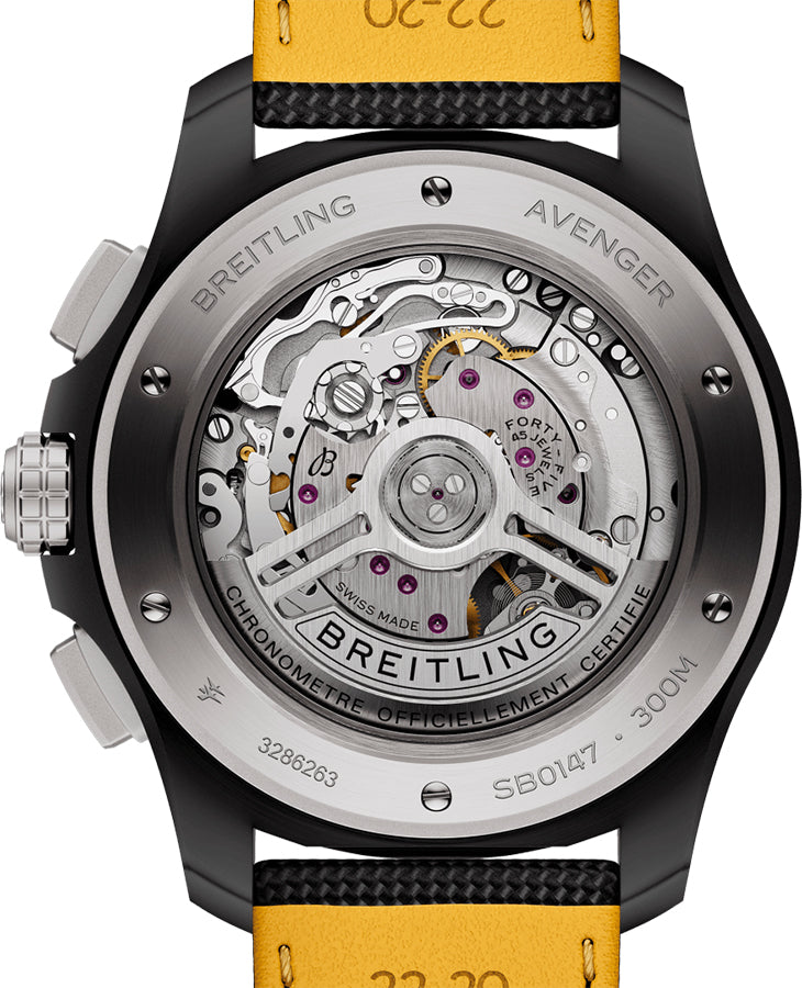 BREITLING Avenger B01 Chronograph 44 Night Mission Men'S Watch Sb0147101B1X1 3