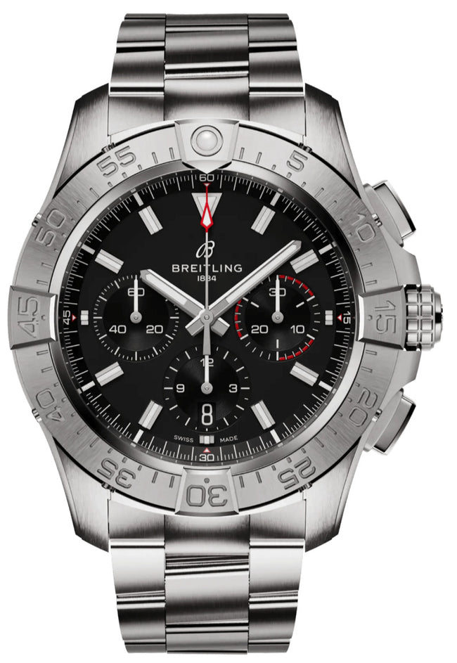 BREITLING Avenger B01 Chronograph 44 Black Dial Men'S Watch Ab0147101B1A1 1