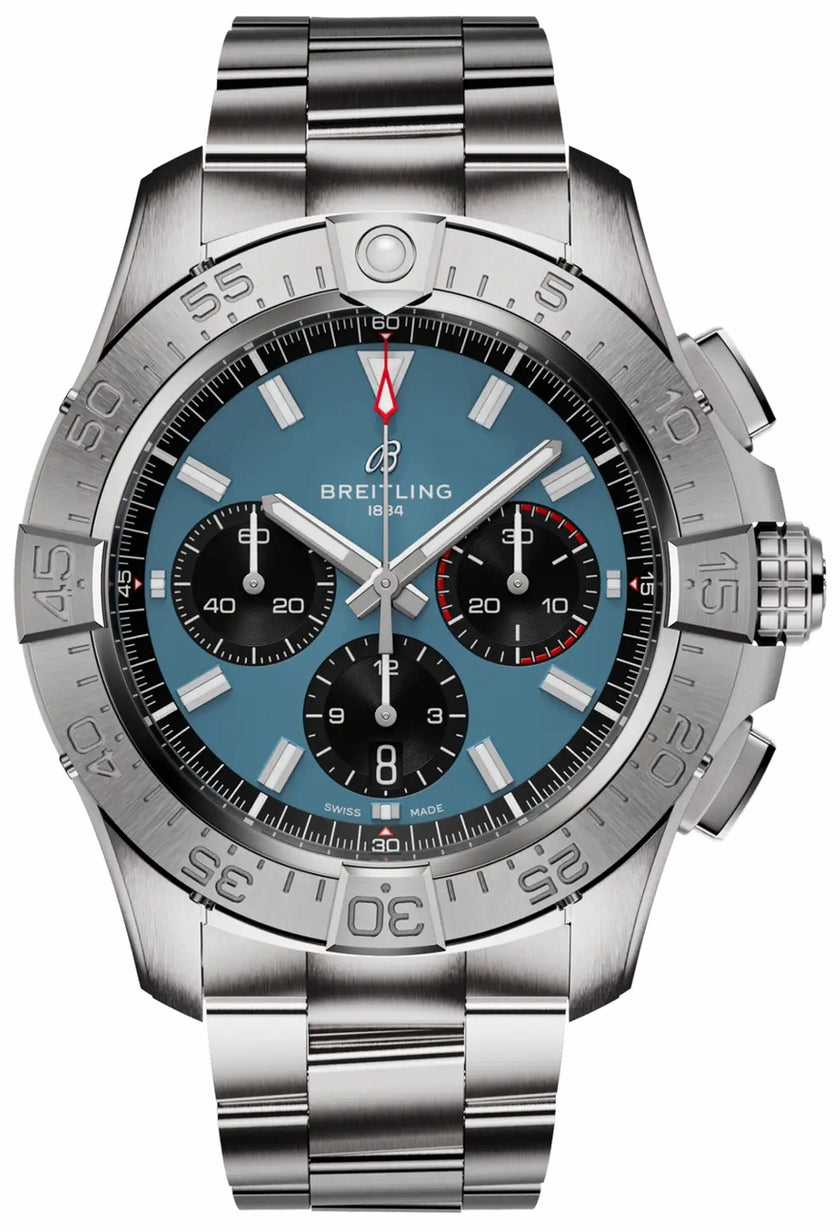 BREITLING Avenger B01 Chronograph 44 Blue Dial Men'S Watch Ab0147101C1A1 1
