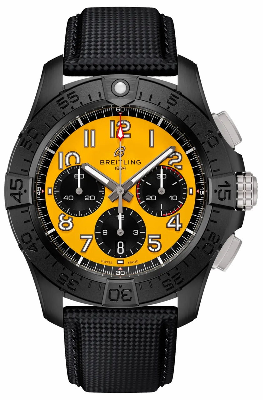 BREITLING Avenger B01 Chronograph 44 Night Mission Yellow Men'S Watch Sb0147101I1X2 1