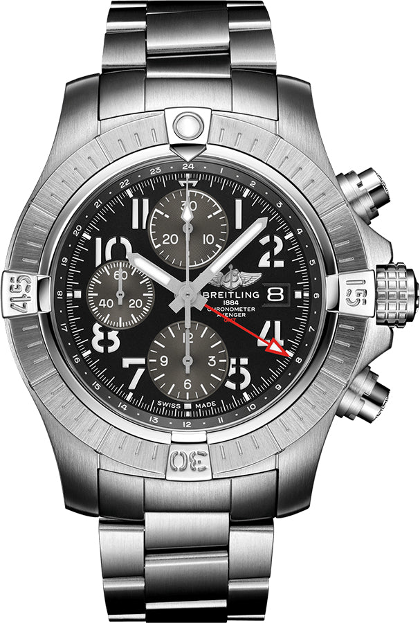 BREITLING Avenger Chronograph Gmt 45 Black Dial Men'S Watch A24315101B1A1 1