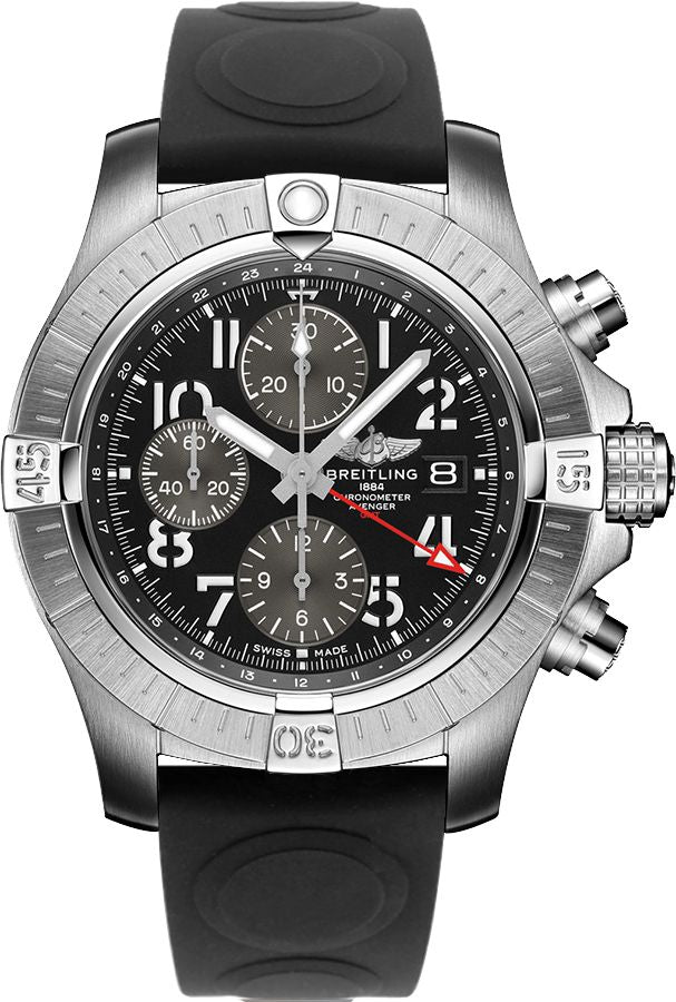BREITLING Avenger Chronograph Gmt 45 Black Dial Men'S Watch A24315101B1S2 1