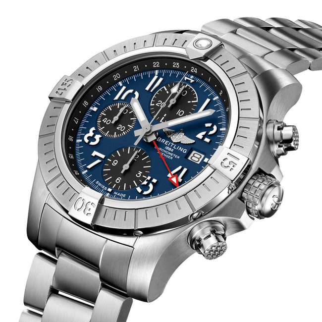 BREITLING Avenger Chronograph Gmt 45 Blue Dial Men'S Watch A24315101C1A1 2