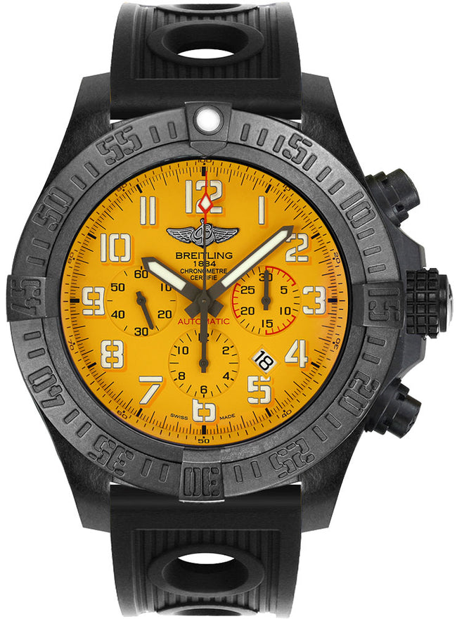BREITLING Avenger Hurricane Yellow Dial Men'S Watch Xb0170E4/I533-201S 1